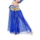 economico Abbigliamento danza del ventre-gonna di danza del ventre con spacco sul davanti per allenamento da donna in chiffon caduto (senza sciarpa sui fianchi)