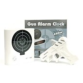 cheap Alarm Clocks-Novelty Laser Gun Target Shooting Digital Alarm Clock (4xAA)