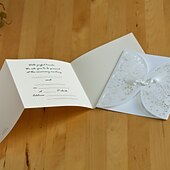 voordelige Bruiloften &amp; Feesten-Wikkelen &amp; Verpakking Uitnodigingen van het Huwelijk Uitnodigingskaarten Parel Papier 6 "X 6" (15 * 15Cm) 