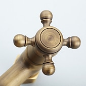 cheap Outdoor Shower Fixtures-Bathtub Faucet with Handheld Shower,Wall Mounted Antique Brass Bath Tap Retro Style Hot and Cold Water Bath Tap Shower Fitting for Bathroom Shower