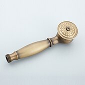 cheap Outdoor Shower Fixtures-Bathtub Faucet with Handheld Shower,Wall Mounted Antique Brass Bath Tap Retro Style Hot and Cold Water Bath Tap Shower Fitting for Bathroom Shower