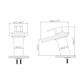 abordables Classiques-Robinet mitigeur d&#039;évier de salle de bain avec bec cascade en verre finition chromée monté sur le pont, robinet de lavabo de vasque mitigeurs de baignoire vanité