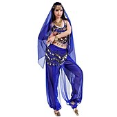cheap Belly Dancewear-Belly Dance Top Coin Beading Sequin Women&#039;s Chiffon / Performance
