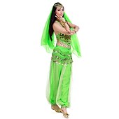 cheap Belly Dancewear-Belly Dance Top Coin Beading Sequin Women&#039;s Chiffon / Performance