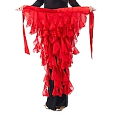 cheap Dance Accessories-Belly Dance Hip Scarf Ruffles Women&#039;s Chiffon / Ballroom