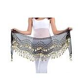 abordables Accessoires de danse-Danse du ventre Echarpe de hanche de danse du ventre Femme Entraînement Mousseline de soie