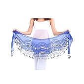 abordables Accessoires de danse-Danse du ventre Echarpe de hanche de danse du ventre Femme Entraînement Mousseline de soie