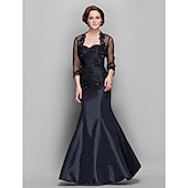 voordelige bruiloft gast wraps-Zwarte Shrugs Bolero Kant Tulle Bruids Feest Avond Elegante Moeder Wrap Met Beading Voor Formele Feest Avond Evenement Lente  Zomer jurk om indruk te maken