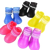 economico Stivali &amp; Protettori per Zampe-Prodotti per cani Prodotti per roditori Scarpe Scarpe e stivali Stivali / scarpette per cani Stivali da pioggia Stivali da pioggia N / D Per animali domestici Gomma da cancellare Nero