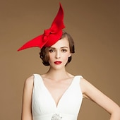 billige Fascinatorer og hatter-fascinators fasjonable kentucky derby lue ull jenter fest/ute/bryllups hatter med englevinger(flere farger)