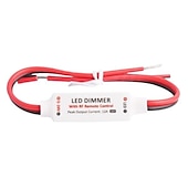 رخيصةأون قواعد ومثبتتات المصابيح-Zdm 1 قطعة 9 مفتاح لاسلكي البسيطة led تحكم باهتة rf التحكم عن ل 5050 3528 لون واحد بقيادة قطاع ضوء dc5-24v 12a