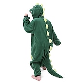 billige pars halloween-kostymer-sett med flanell onesie kigurumi pyjamas søte matchende klo tøfler barns voksne dinosaur morsomme pyjamas cosplay kostyme for unisex jul dyr nattøy tegneserie hjemmeklær