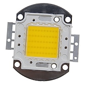 cheap Light Bulbs-1pc Integrated LED 4000-5000 lm 30 V Bulb Accessory LED Chip Aluminum for DIY LED Flood Light Spotlight 50 W Warm White
