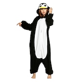 economico Costume da Animale-Pigiama Kigurumi Costume di fantasia Costume tutina Fantasia animale Pinguino Cartone animato Caldo Pigiama Costume Divertente Adulti Unisex Uomini e Donne Halloween Carnevale Feste Performance