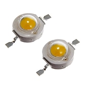 economico Lampadine-15 pezzi chip led ad alta potenza 3w bianco caldo (3000k-3500k/600ma-700ma/dc 3v-3.4v/3 watt) intensità super luminosa smd cob componenti emettitore di luce diodo 3 w lampadina perline lampada illuminazione fai da te