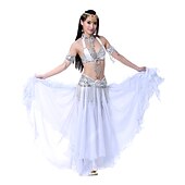 זול הלבשה לריקודי בטן-חצאיות ריקודי בטן סלסולים שיפון ביצועים לנשים (ללא חגורה)