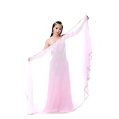 abordables Accessoires de danse-Accessoires de danse du ventre voile écharpe à main performance femme écharpe en mousseline de soie accessoires de pratique multicolores