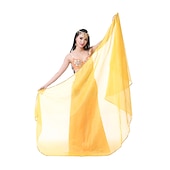 abordables Accessoires de danse-Accessoires de danse du ventre voile écharpe à main performance femme écharpe en mousseline de soie accessoires de pratique multicolores