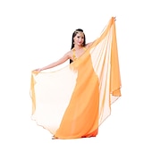 abordables Accessoires de danse-Accessoires de danse du ventre voile écharpe à main performance femme écharpe en mousseline de soie accessoires de pratique multicolores