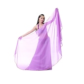 abordables Accessoires de danse-Accessoires de danse du ventre voile écharpe à main performance femme écharpe en mousseline de soie accessoires de pratique multicolores
