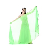 abordables Accessoires de danse-Accessoires de danse du ventre voile écharpe à main performance femme écharpe en mousseline de soie accessoires de pratique multicolores
