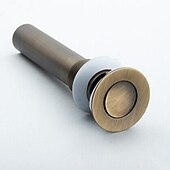 cheap Pop Up Drains-Electroplated  Pop-up Water Drain With Overflow Superior Quality Faucet Accessory Antique Brass Golden and Black Finished