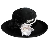 economico Cappelli da Festa-Cappelli di lana con fiore 1PC casual Kentucky corsa di cavalli copricapo Melbourne Cup cappelli copricapo per impressionare Dress Day