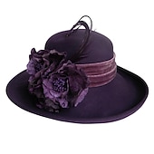 economico Cappelli da Festa-Cappelli di lana con fiore 1PC casual Kentucky corsa di cavalli copricapo Melbourne Cup cappelli copricapo per impressionare Dress Day