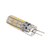 זול נורות דו-פיניות לד-10 יחידות g4 bi pin 1.5w led נורות תירס 15w t3 נורת הלוגן שווה ערך 150lm smd 3014 חם קר לבן למאווררי תקרה rv תאורה dc 12v