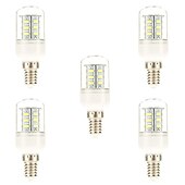 economico Lampadine LED a pannocchia-5 pezzi 3 W LED a pannocchia 450 lm E14 24 Perline LED SMD 5730 Bianco 220-240 V / CE
