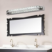 levne Toaletky-led zrcadlo přední lampa křišťálová nerezová ocel 14w 56cm koupelnové osvětlení železné nástěnné svítidlo ip24 90-240v led marnost světla