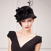 economico Cappelli da Festa-di modo delle signore di lana partito / cappello casuale / esterno con fiori (più colori)