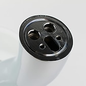 お買い得  クラシカル-真鍮の浴室の流しの蛇口、滝のクロム容器のシングルハンドル、ガラスの蛇口の注ぎ口、セラミックバルブ、ホットとコールドのスイッチを備えた1つの穴のバスタップ