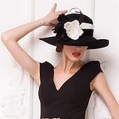 economico Cappelli da Festa-Cappelli di lana con fiore 1PC casual Kentucky corsa di cavalli copricapo Melbourne Cup cappelli copricapo per impressionare Dress Day