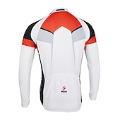 economico Maglie da uomo-Arsuxeo Per uomo Maglia da ciclismo Manica lunga Inverno Bicicletta Giacca Maglietta / Maglia Superiore con 3 tasche posteriori Ciclismo da montagna Cicismo su strada Traspirante Design anatomico Zip