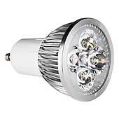 abordables Focos LED-10 Uds 4w gu10 bombilla de luz led foco de copa blanco frío blanco cálido luz natural ac85-265v 40w equivalente halógeno