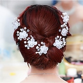 billiga Bröllopshuvud-Pärla / Kristall / Tyg Crown Tiaras / pannband / Blommor med 1 Bröllop / Speciellt Tillfälle / Fest / afton Hårbonad / Hårpinne