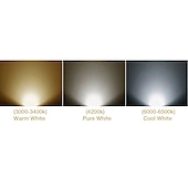 abordables Focos LED-10 Uds 4w gu10 bombilla de luz led foco de copa blanco frío blanco cálido luz natural ac85-265v 40w equivalente halógeno
