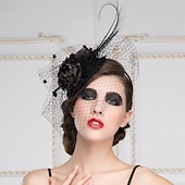 economico Cappelli per feste-Donne Piume Copricapo-Matrimonio Occasioni speciali Fasce Copricapo 1 pezzo