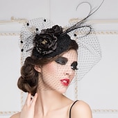 economico Cappelli per feste-Donne Piume Copricapo-Matrimonio Occasioni speciali Fasce Copricapo 1 pezzo