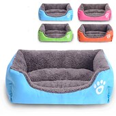 baratos Camas &amp; Cobertores para Cães-Gato Cachorro Colchão Camas Cama Cobertores Sólido Prova-de-Água Fofo Tecido Algodão para cães e gatos grandes, médios pequenos