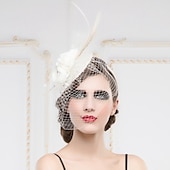 economico Cappelli per feste-Donne Piume Copricapo-Matrimonio Occasioni speciali Fasce Copricapo 1 pezzo