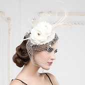 economico Cappelli per feste-Donne Piume Copricapo-Matrimonio Occasioni speciali Fasce Copricapo 1 pezzo