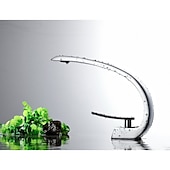 economico Classici-Rubinetto miscelatore lavabo bagno in ottone, rubinetti lavabo monoforo monocomando argentato rubinetto bagno finitura cromata con acqua calda e fredda