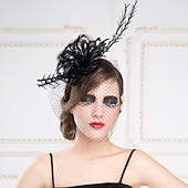 voordelige Hoeden &amp; Hoofdstukken-Edelsteen &amp; Kristal / Vlas fascinators / Helm met Kristal 1 Bruiloft / Speciale gelegenheden  / Feest / Uitgaan Helm