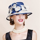 economico Cappelli da Festa-Copricapo in Flax per donne - Cappelli da Matrimonio  Occasioni Speciali 1 Pezzo per impressionare Cappelli Abito da corsa