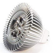 tanie Żarówki-10 szt. 3 W Żarówki punktowe LED 250 lm MR16 3 Koraliki LED LED wysokiej mocy Dekoracyjna Ciepła biel Zimna biel / ROHS