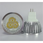 tanie Żarówki-10 szt. 3 W Żarówki punktowe LED 250 lm MR16 3 Koraliki LED LED wysokiej mocy Dekoracyjna Ciepła biel Zimna biel / ROHS