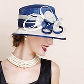 economico Cappelli da Festa-Copricapo in Flax per donne - Cappelli da Matrimonio  Occasioni Speciali 1 Pezzo per impressionare Cappelli Abito da corsa