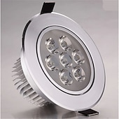 Χαμηλού Κόστους LED Χωνευτά Φωτιστικά-5 τεμ 7 W LED Σποτάκια LED Ceilling Light Recessed Downlight 7 LED χάντρες LED Υψηλης Ισχύος Διακοσμητικό Θερμό Λευκό Ψυχρό Λευκό 175-265 V / RoHs / 90